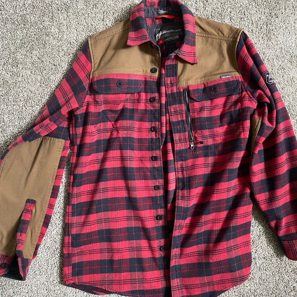 Eddie Bauer Chopper Sledge Flannel Work Shirt - Tall Medium - Picture 1 of 5